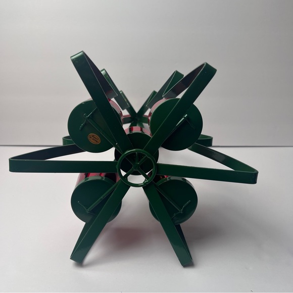 Metal Christmas Tree Votive/tea Light Holder Green And Metallic Red (5) - Picture 9 of 9